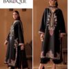 Coordinated dupatta drape and hem embroidery of Jazmin SK-689 winter dhanak Pakistani ladies collection