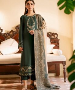 High definition fabric weave and sleeve embroidery of Multani Khaddi Susi KH-215 multani khaddi susi Pakistani ladies collection