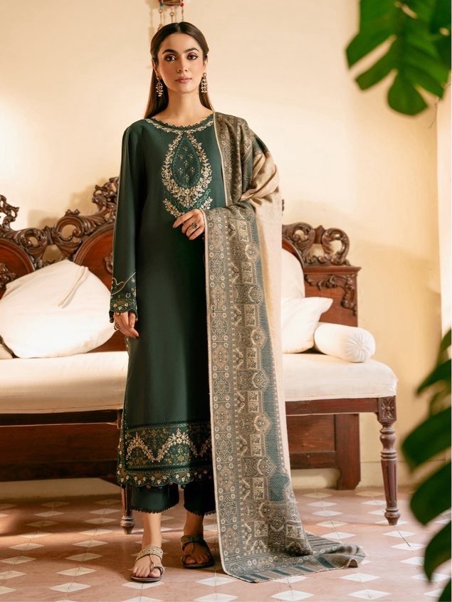 High definition fabric weave and sleeve embroidery of Multani Khaddi Susi KH-215 multani khaddi susi Pakistani ladies collection