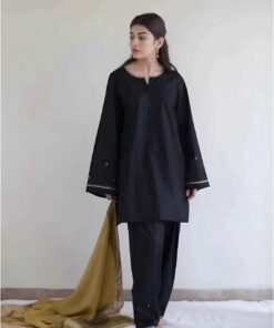 Coordinated dupatta drape and hem embroidery of Multani Khaddi Susi KH-216 multani khaddi susi Pakistani ladies collection