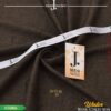 Premium unstitched winter wool fabric by J. featuring original accessories