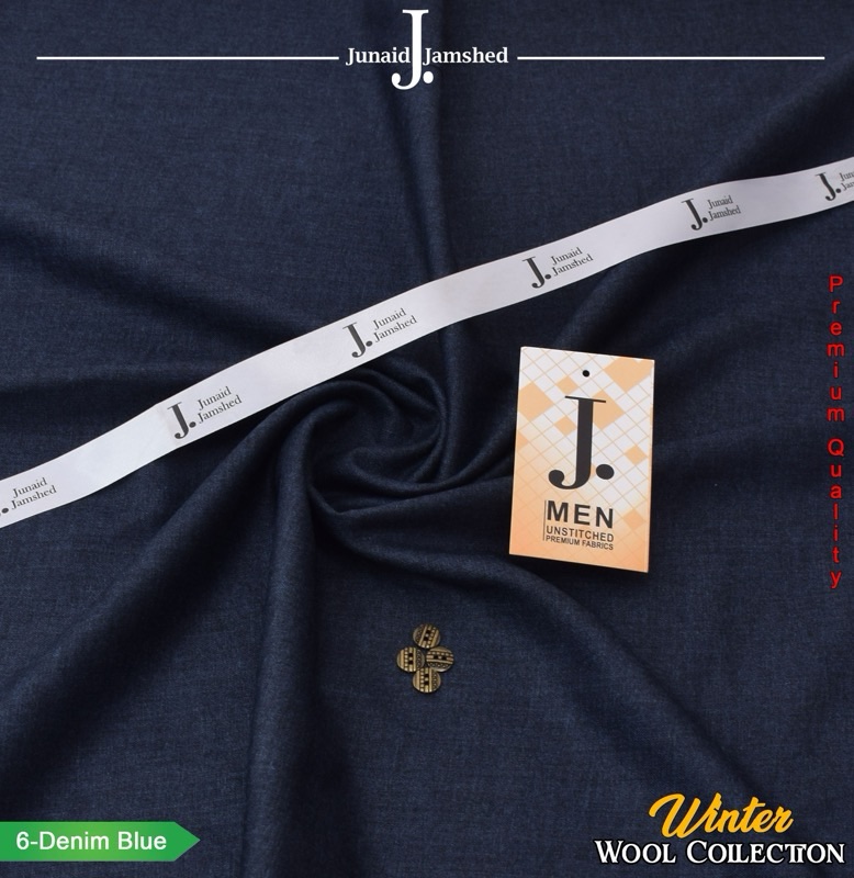 Men's authentic J. wool unstitched fabric for tailored winter suits