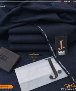 J. Men Wool Suit fabric bundle with original packaging and black buttons