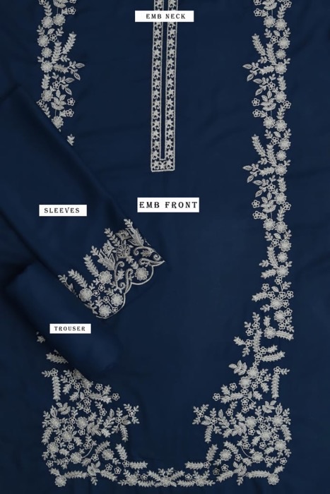 Classic Maroon Sapphire Dhanak 2-Piece Embroidered Winter Collection featuring heavy neckline embroidery | Jalwa Store Pakistani Fashion