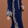 Stylish Grey Unstitched Sapphire Winter Dhanak 2PC Embroidered Suit with floral embroidered details - Jalwa Store Exclusive 