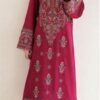 Elegant Teal Unstitched Sapphire Winter Dhanak 2PC Embroidered Suit with intricate threadwork from Jalwa Store Winter Collection 