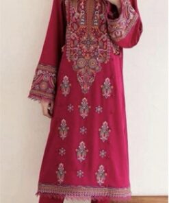 Elegant Teal Unstitched Sapphire Winter Dhanak 2PC Embroidered Suit with intricate threadwork from Jalwa Store Winter Collection 