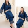 Stylish Rust Unstitched Sapphire Winter Dhanak 2PC Embroidered Suit featuring traditional Pakistani motifs from Jalwa Store Winter Collection 