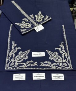 Stylish Maroon Pure Dhanak Sapphire Winter 2-Piece Outfit featuring detailed border embroidery - Jalwa Store Exclusive 