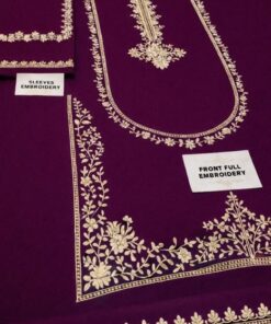 Elegant Green Unstitched Sapphire Winter Dhanak 2PC Embroidered Suit with floral embroidered details at Jalwa Store 