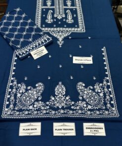 Alternative view of Sapphire Winter DHANAK 2PC EMBROIDERED SD-011