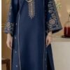 Classic Red Unstitched Sapphire Winter Dhanak 2PC Embroidered Suit with floral embroidered details by Jalwa Store