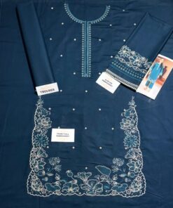 Chic Peach 2PC Embroidered Sapphire Winter Dhanak Dress with matching trouser and shirt from Jalwa Store Winter Collection 