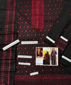 High definition fabric weave and sleeve embroidery of Jazmin SK-702 winter dhanak Pakistani ladies collection