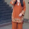 Authentic Teal Pakistani Sapphire Winter Dhanak 2PC Embroidered Wear featuring detailed border embroidery from Jalwa Store Winter Collection