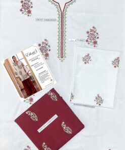 Trendy Green Unstitched Sapphire Winter Dhanak 2PC Embroidered Suit with intricate threadwork - Jalwa Store New Arrivals 