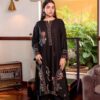 Stunning Blue Unstitched Sapphire Winter Dhanak 2PC Embroidered Suit with intricate threadwork from Jalwa Store Winter Collection