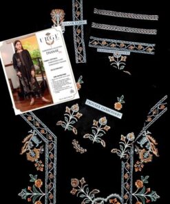 Traditional Grey Pakistani Sapphire Winter Dhanak 2PC Embroidered Wear with floral embroidered details | Jalwa Store Pakistani Fashion 