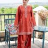 Chic Burgundy Unstitched Sapphire Winter Dhanak 2PC Embroidered Suit with premium winter insulation - Jalwa Store New Arrivals