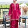 Chic Grey Unstitched Sapphire Winter Dhanak 2PC Embroidered Suit with matching trouser and shirt by Jalwa Store