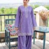 Chic Teal Sapphire Dhanak 2-Piece Embroidered Winter Collection featuring traditional Pakistani motifs at Jalwa Store
