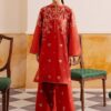 Luxurious Mustard 2PC Embroidered Sapphire Winter Dhanak Dress with matching trouser and shirt by Jalwa Store