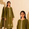 Trendy Burgundy Pakistani Sapphire Winter Dhanak 2PC Embroidered Wear with matching trouser and shirt from Jalwa Store Winter Collection 