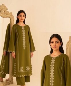 Trendy Burgundy Pakistani Sapphire Winter Dhanak 2PC Embroidered Wear with matching trouser and shirt from Jalwa Store Winter Collection 