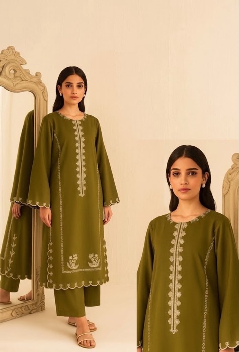 Trendy Burgundy Pakistani Sapphire Winter Dhanak 2PC Embroidered Wear with matching trouser and shirt from Jalwa Store Winter Collection