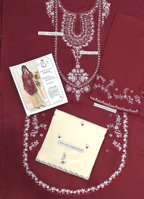 Stylish Teal Pakistani Sapphire Winter Dhanak 2PC Embroidered Wear featuring traditional Pakistani motifs | Jalwa Store Pakistani Fashion