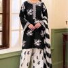 Overall model look of Zara Shahjahan SK-687 winter dhanak unstitched 3 piece winter suit at Jalwa Store