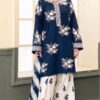 High definition fabric weave and sleeve embroidery of Sapphire SK-684 winter dhanak Pakistani ladies collection