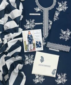 Catalog presentation of Sapphire SK-684 winter dhanak unstitched 3 piece winter suit at Jalwa Store