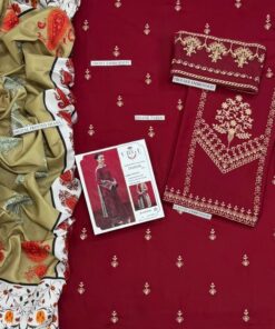 High quality display of Zara Shahjahan SK-685 winter dhanak unstitched 3 piece winter suit at Jalwa Store