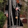 Zoomed in resham thread embroidery on Asim Jofa SK-683 winter dhanak Pakistani ladies collection