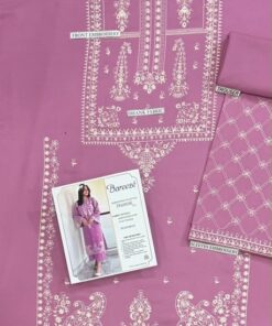 Chic Navy Pakistani Sapphire Winter Dhanak 2PC Embroidered Wear for cozy winter styling from Jalwa Store Winter Collection 