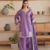 Matching woven winter shawl and trouser fabric of Asim Jofa SK-682 winter dhanak Pakistani ladies collection