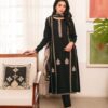 Matching woven winter shawl and trouser fabric of Batik SK-677 winter dhanak Pakistani ladies collection