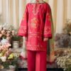 Matching woven winter shawl and trouser fabric of Mohagni SK-218 winter dhanak Pakistani ladies collection
