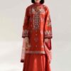 Front shirt and printed daman of Laam SK-219 winter dhanak unstitched 3 piece winter suit at Jalwa Store