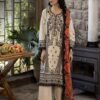 Coordinated dupatta drape and hem embroidery of Garnet SK-666 winter dhanak Pakistani ladies collection