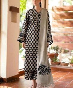 Fuchsia Digital Print Women Dhanak Ladies Suit for Winter Season in Pakistan