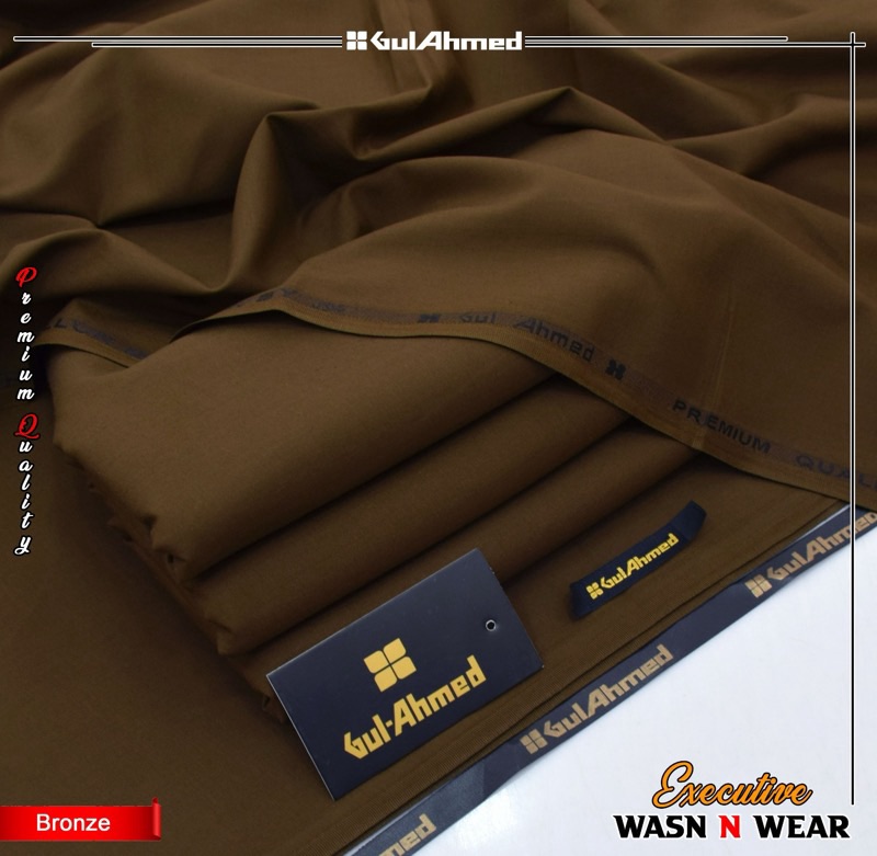 Gul Ahmed wash and wear fabric for men