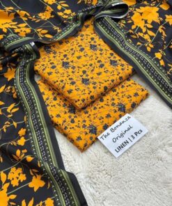 Rose Ethnic Print Women Khaddar Winter Dress for Winter Season in Pakistan