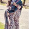 Fuchsia Ethnic Print Women Warm Winter Fabric 3 PC Unstitched for Winter Season in Pakistan
