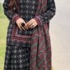 Slate Vibrant Print Women Khaddar Winter Dress for Winter Season in Pakistan