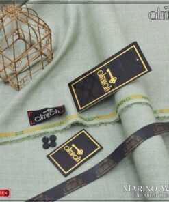 Almira unstitched winter suit with designer buttons on sale in Pakistan