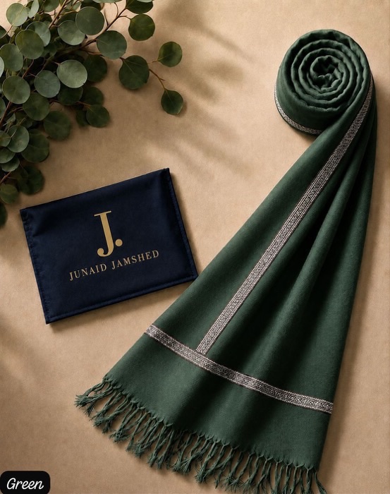 Luxurious men's winter shawl perfect for dark shalwar kameez