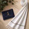 Premium J. men's wool shawl in elegant drape for winter season