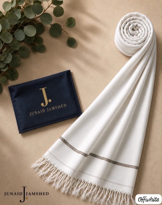 Premium J. men's wool shawl in elegant drape for winter season